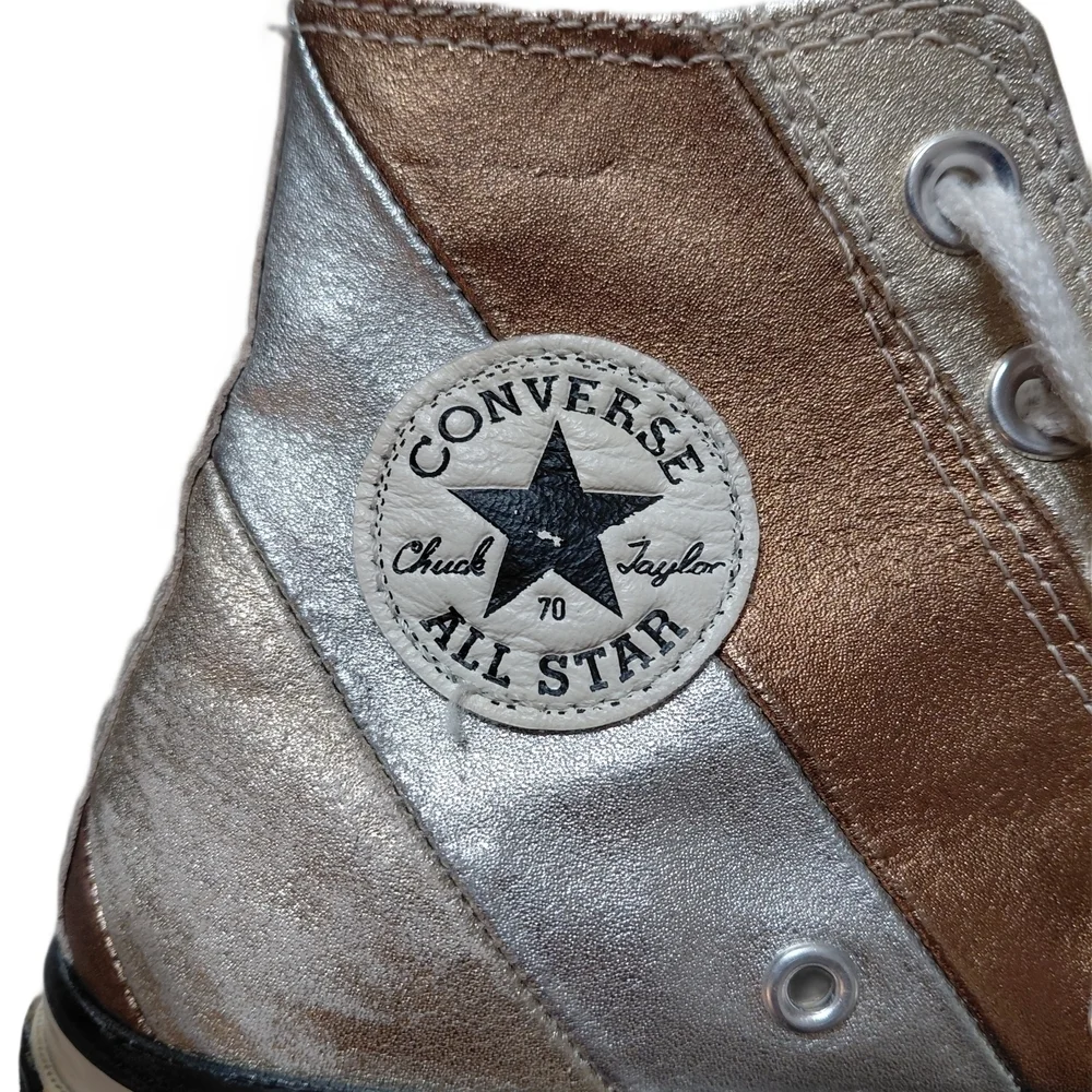 Converse Chuck Taylor All Stars Metallic Rainbow Women's 5.5 High-Top Sneakers